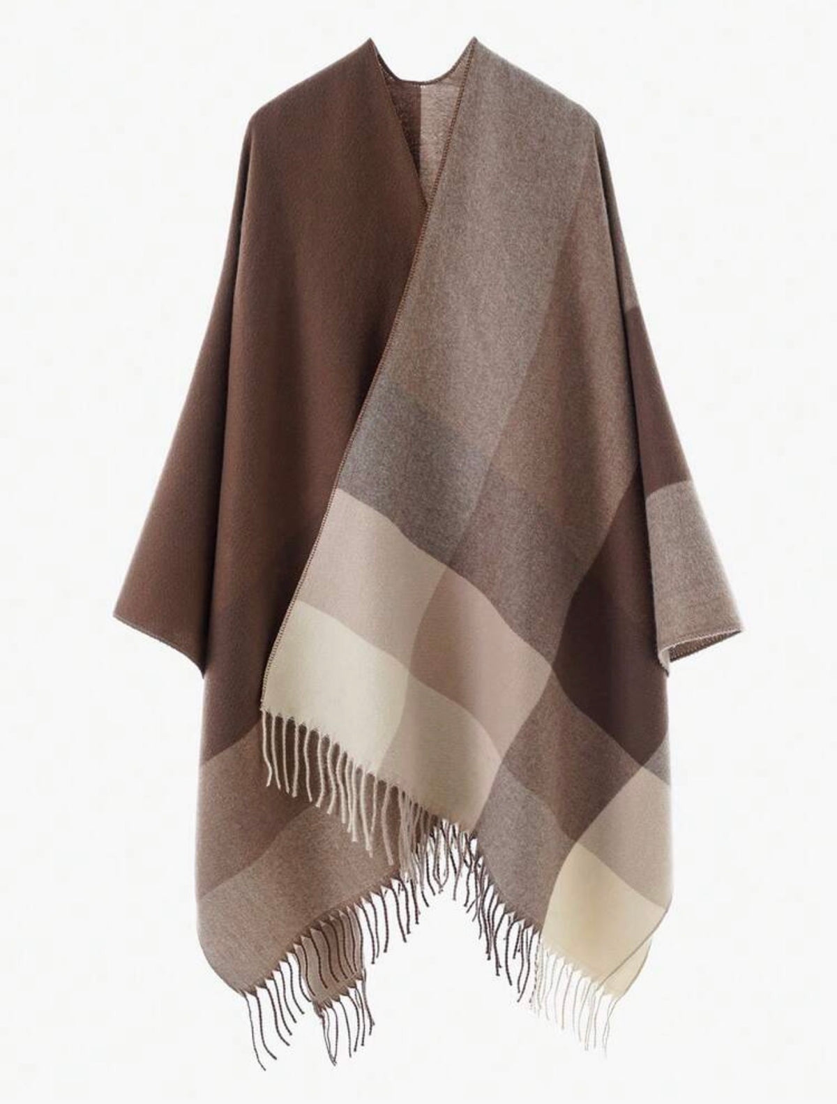 Plaid Poncho