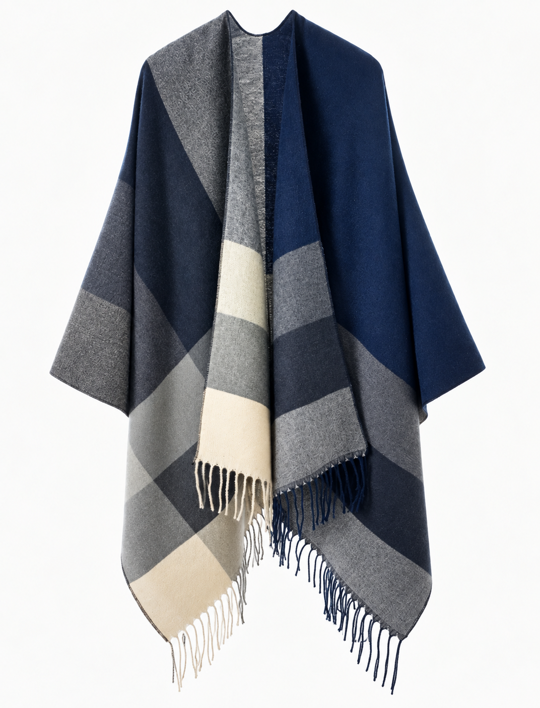 Plaid Poncho